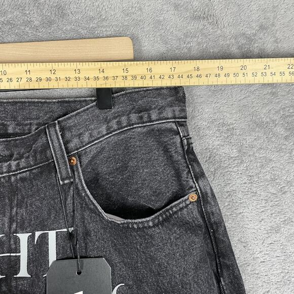 Levis Undercover Jeans Mens 34x32 Black Light Darkness Graphic Eyes Patch Denim - Picture 9 of 16